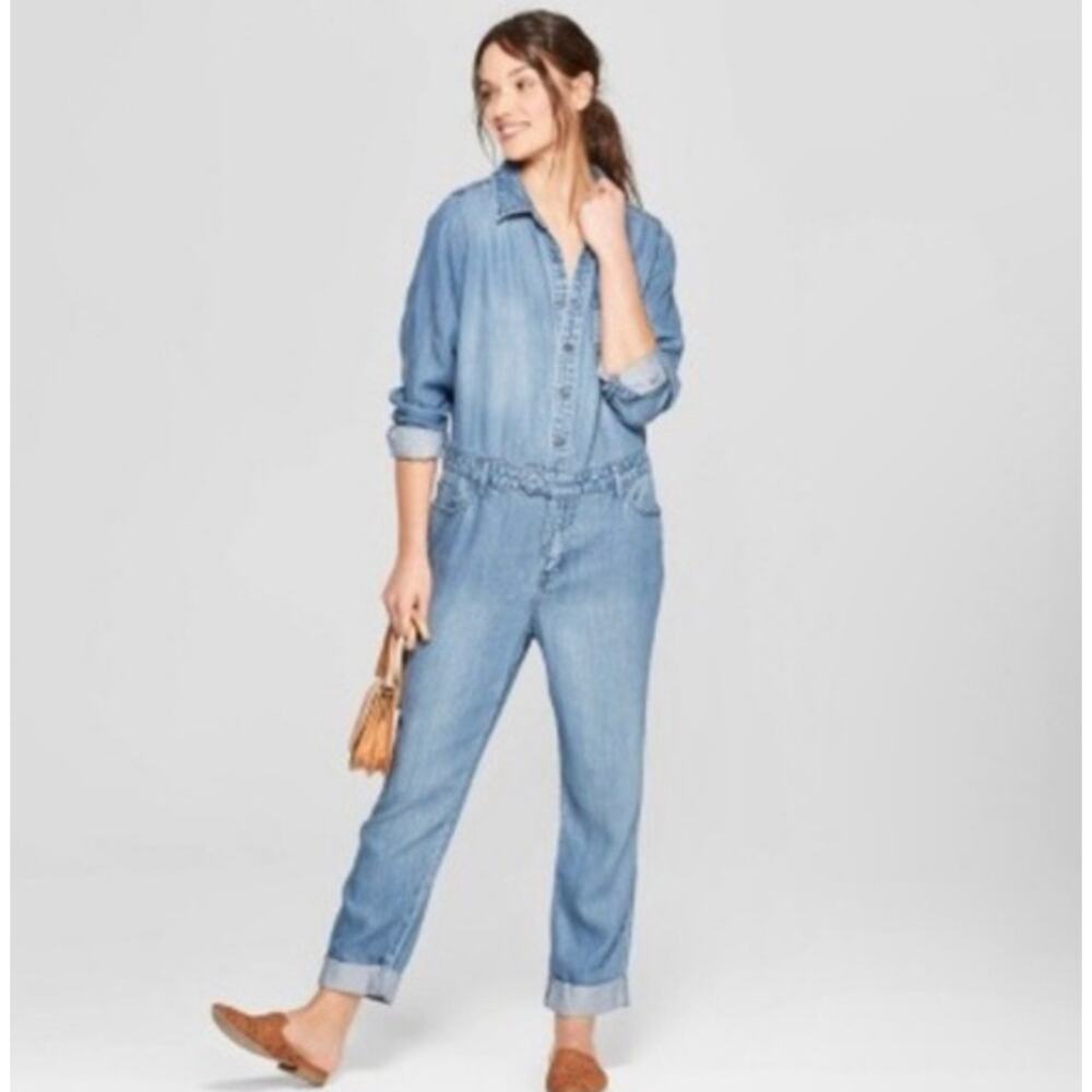 Universal Thread Denim Jumpsuit, Women's Size 2